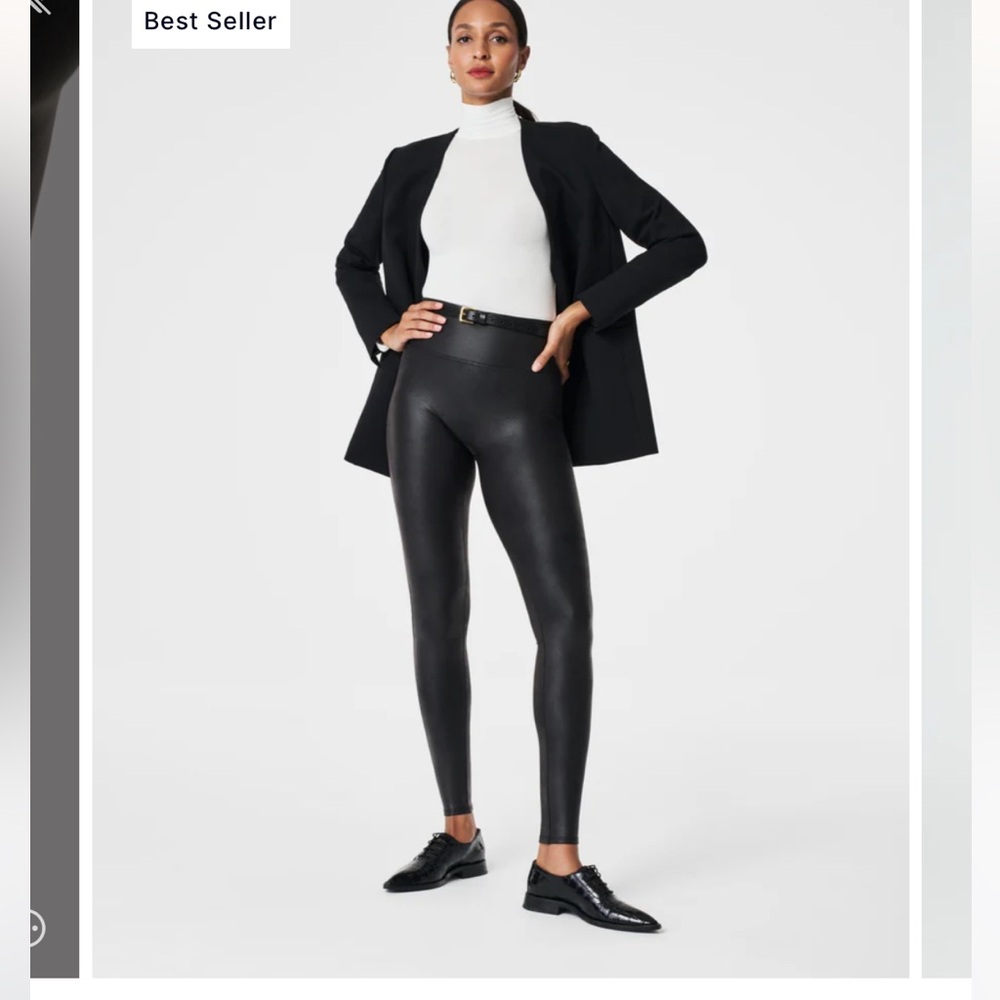 Spanx Faux Leather leggings size small